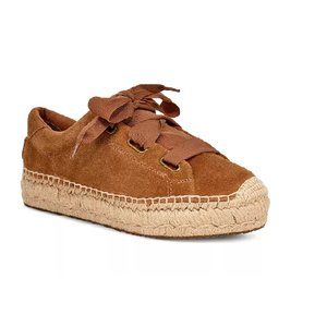UGG® Brianna Suede Espadrille Sneakers In Chesnut
